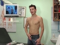 Young gay male spends sometime in the hospital jerking off